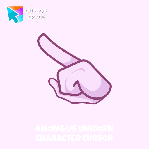 Among Us Unicorn Character cursor