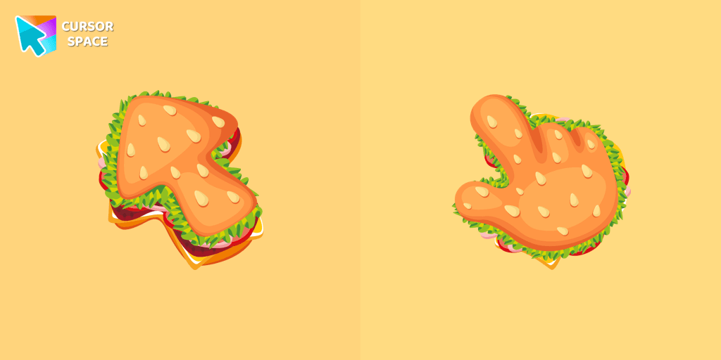 Burger Texture cursor cursor pack